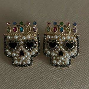 BaubleBar Skull Earrings